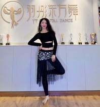 Autumn and winter long belly dance practice uniforms handsome pants versatile classic