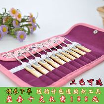 Can hook brand crochet non-slip hard handle authorized Chaozhou Qianlong pure manual hook stainless steel 10 sets