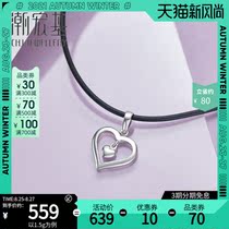  Chao Acer heart platinum pendant PT950 pendant pendant White gold without necklace Female labor fee 100