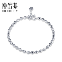 Chaohongji Qingying platinum bracelet PT950 hand rope platinum bracelet jewelry female labor fee 200