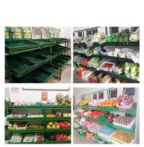 Fruit shelf display rack vegetable fruit and vegetable rack display thickened three-layer small vegetable rack vegetable shop household