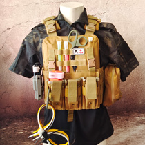 SEAL tactical vest decoration accessories tourniquet storage box blood type sticker glowing stick strap