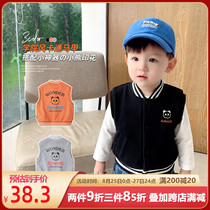  Baby outer wear vest spring and autumn baby autumn new small vest boys western style childrens waistcoat autumn vest women