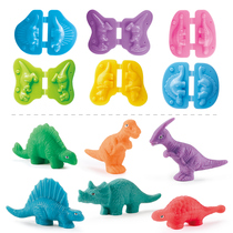 3D Clay Clay Plasticine mold tool set single sale 12 color animal impression dinosaur diy ice cream machine