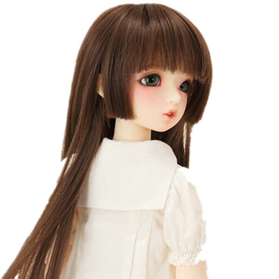 taobao agent Customized mail SD doll BJD wig brown one -size -fits -long straight hair 3 points 4 cents and 6 cents giant