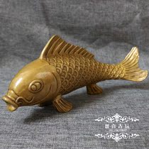Promotion of pure copper home living room decorations bronze crafts antique brass exquisite pulp carp ornaments