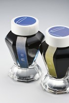  Write music Octagonal bookstore limited ink Deep mountain green blue Discontinued Out of print