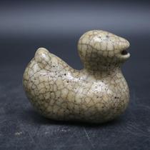 High imitation Song Dynasty Gokao bird-type ceramic inkstone drops drop-down taste to play with ornaments