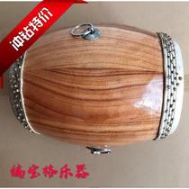 Luo Dongyuan Peking Opera 5 6 6 5 inch White Hall drum log bamboo nail drum Peking opera hall drum treble drum high Sound Drum white billet drum