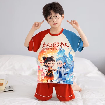 儿童睡衣男孩夏纯棉-儿童睡衣男孩夏纯棉促销价格、儿童睡衣男孩