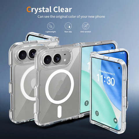 Magnetic Transparent Full-Body iPhone Case