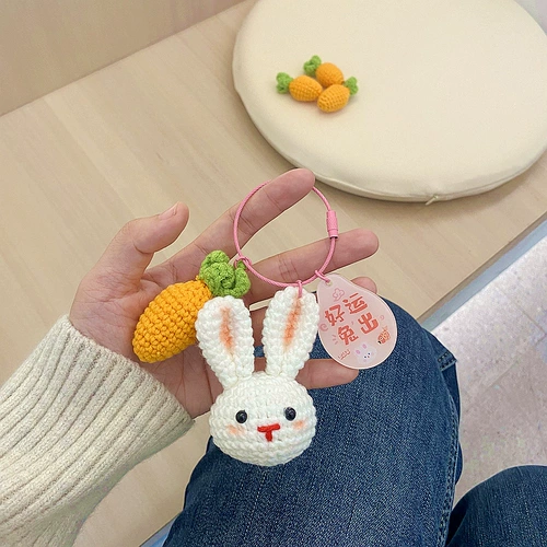 Брелок ручной работы, плетеная подвеска, кролик, «сделай сам»