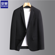 Romon leisure business suit mens self-cultivation single Western jacket youth single small suit new professional dress jacket