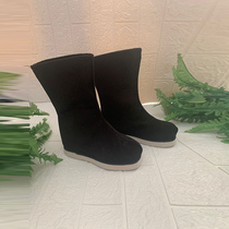 Boy Han uniforms ancient clothes boots long cylinder boots ancient wind shoes little boy Chinese wind ancient performance dance shoes performance boots