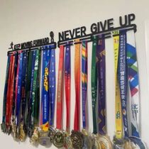 Marathon medal display stand nail-free metal medal hanging wall sports running medal Keep sports gold medal rack