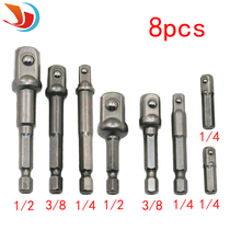 1 4 Hexagon handle 6 35mm steel ball connector adapter sleeve swivel head ball adapter