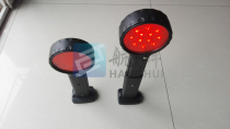 Magnetic protection light Double-sided warning light Railway protection warning light can be sucked on the rail strobe light Rescue light