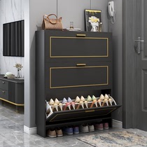 Light luxury ultra-thin flip shoe cabinet home door large capacity storage dustproof simple simple modern entrance cabinet