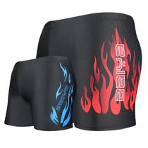 Fashion flame adult mens large size boxer swimming trunks short men swimsuit professional swimming shorts new manufacturers