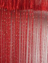 Wedding red White finished product bold encryption sparkling silver silk curtain wedding ceiling decoration Liuzu curtain