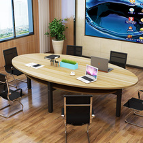 Simple reception table training table counseling table round table small conference table leisure table and chair combination