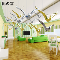 Youxue Creative Modern Seagull Air Pendant Lobby Sky Ceiling Pendant Decoration Hotel Mall Atrium