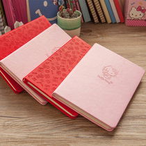 Creative leather face book Diary KT hello Kitty Notepad cute cartoon hello Kitty Japanese and Korean notebook