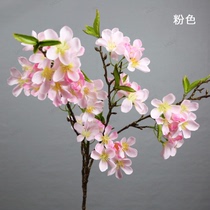 A simulation pear flower begonia flower cherry blossom branch fake flower silk flower Chinese flower arrangement Plum blossom home decoration floral art