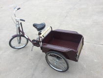 Factory direct sales Ling 70 human tricycle elderly pedal tricycle buying vegetables bicycle agricultural vehicle small dump