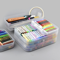 Small sweet potato recommended oil painting stick storage box plastic frosted transparent storage box scraper tool storage box