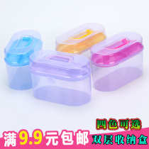 Exquisite double-layer storage box needle box needle and thread set sewing kit special box