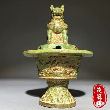 中国美術　龍紋様　銅製　工芸品　香炉　昭和レトロ　青銅器 龙纹青铜香炉-龙纹青铜香炉促销价格、龙纹青铜香炉品牌- 淘宝