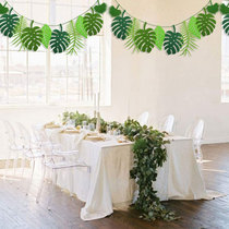 Kindergarten opening classroom ring creation decoration hanging object pastoral wind forest non-woven leaves flag air hanging decoration