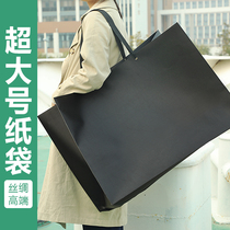 1 custom printed oversized gift gift bag custom high-grade silk hand clothing shopping bag printing logo