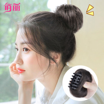 Wig meatball hair circle Hair ornaments Simulation hair grab clip Hair bracts Lazy half meatball plate Hair artifact Natural wig bag