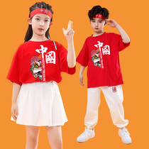 61 Childrens cheerleaders cast out to serve primary and middle school students Games Opening ceremony Costume Kindergarten Class China Wind