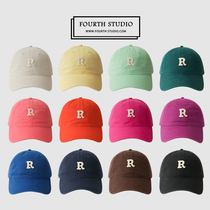 Hu stubble uncle Cotton letter baseball cap male and female students couple curved eaves sports hat Korean version of Joker cap