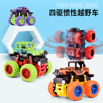 Inertial four-wheel drive off-road vehicle childrens anti-Fall model car 3-4-5-6-year-old baby stunt car toy car