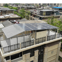 Fujian Fuzhou solar power system factory complete set of grid-connected photovoltaic sun room rain carport heat insulation waterproof