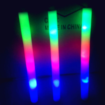 Concert glow stick custom logo support props electronic luminous sponge stick flash stick push drainage artifact