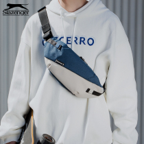 slazenger street hip hop trending satchel satchel for men and women Chest Bag Students Sports Purse Fashion Casual Single Shoulder