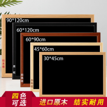 Wooden frame blackboard magnetic hanging small blackboard office home blackboard wall chalk writing shop display board commercial message board Home Childrens teaching fluorescent handwriting advertising display board blackboard blackboard