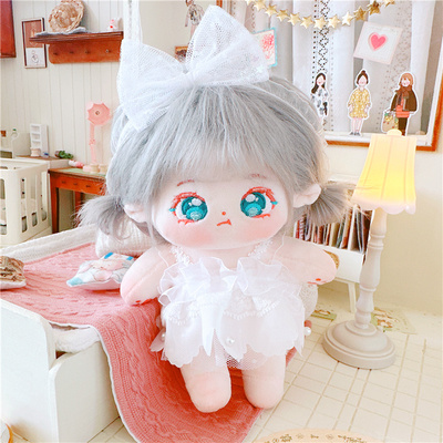 taobao agent Cotton doll, white clothing, 20cm