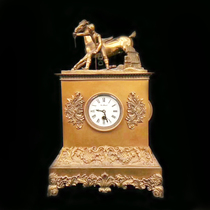 Watch immediately go to the pure copper gold mechanical table clock imitation of the Forbidden City French clock table clock European old clock model