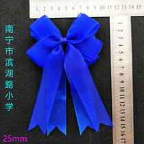 Nanning Binhu Road Primary School School Wind School Uniform Wear Headwear Hair Jewelry Royal Blue Bow hairclip floral headdress