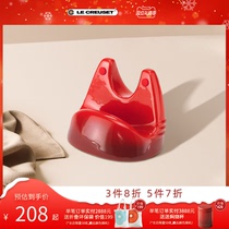 French LE CREUSET cool color stoneware pot holder shelf can be put cast iron pot lid kitchen accessories rack