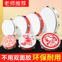 Childrens tambourine dance props examination percussion instrument Orff rattle kindergarten teacher special Xinjiang tambourine