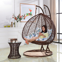 Double Basket Rattan Chair Balcony Autumn Thousands of Hanging Chair Indoor outdoor home Birds nest Single gondolater Lazy Cradle Chair
