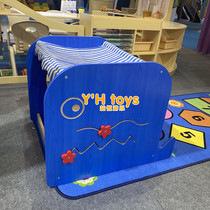 Tooyu Toddler Early Education Center Monsoon Sensation System Blue Whale Drilling Rile Nursery Tunnel Indoor Crawling Game Toys
