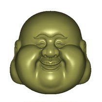 Three-dimensional Maitreya Buddha Head Computer Carving Jade Carving Jade Carving jd Buddha Three-dimensional Buddha Head